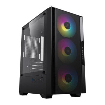 Gabinete Gamer Acegeek Stratus Mesh Rainbow Midtower Com 3 F