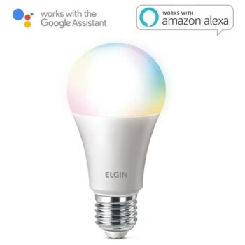 Lâmpada Led 10w Rgb Inteligente Wifi Smart Color - Elgin