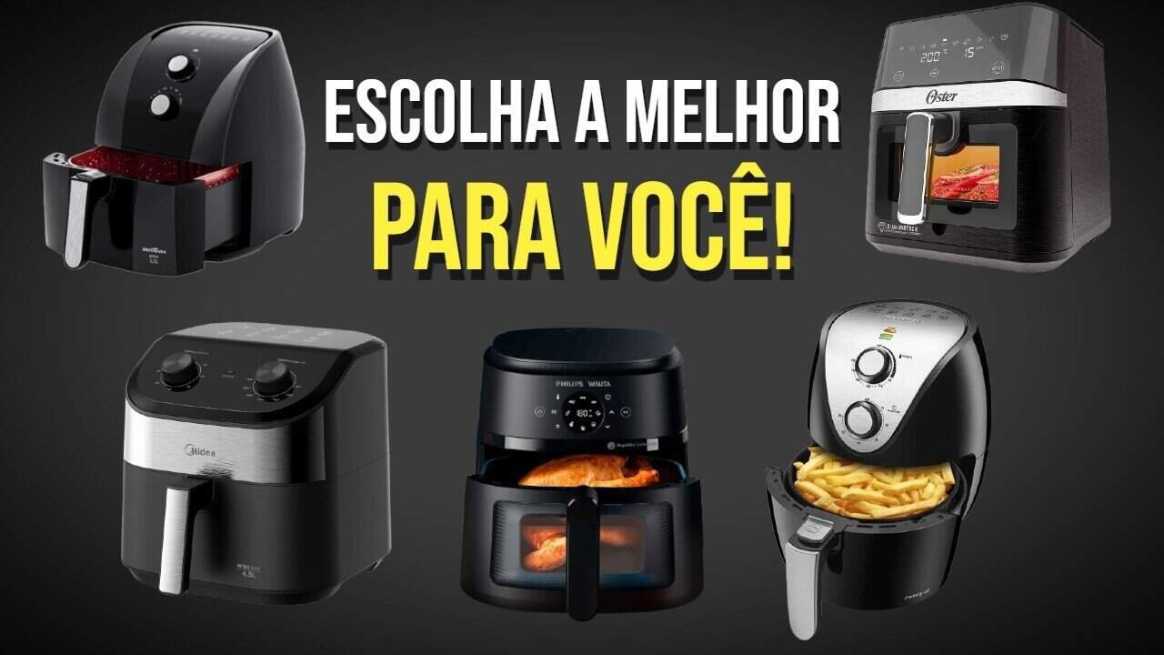 Melhores Air Fryers Custo-Benefício de 2025 (Fritadeiras sem Óleo) Melhores Air Fryers Custo-Benefício de 2025 (Fritadeiras sem Óleo)
