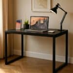 Promotop: As melhores Promoções,cupons e descontos! Mesa Industrial Cabe Em Qualquer Lugar Preto 90 Cm Apartamento Escritório Preto Moffer