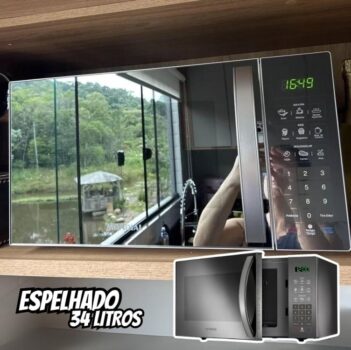 Micro-ondas Mondial 34L Espelhado MO-02-34-E - 110V