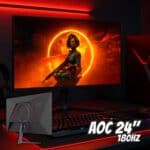 Monitor Gamer AOC 24" 180Hz 1ms HDR IPS 24G30E