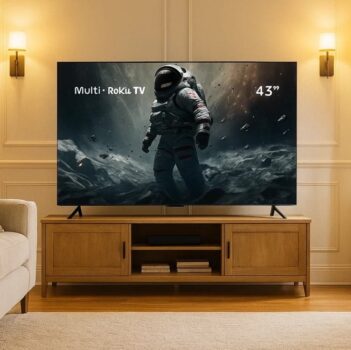 Multi Roku TV 43" Smart DLED Wi-fi 3 HDMI Compatível com Alexa e Google Home - TL056M