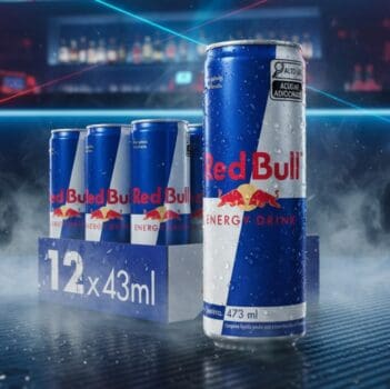 Pack de 12 Latas Red Bull Energético, Energy Drink, 473 ml