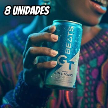 Pack de Drink Pronto Beats Drinks GT Sabor Gin&Tônica Lata - com 8 Unidades 269ml