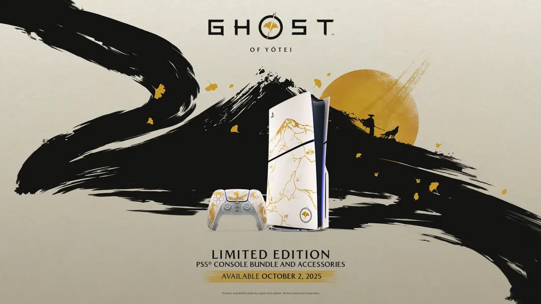 Console Sony PlayStation 5 Slim, Edição Limitada Ouro, Ghost of Yotei, SSD 1TB, Controle Sem Fio DualSense – 1000048424