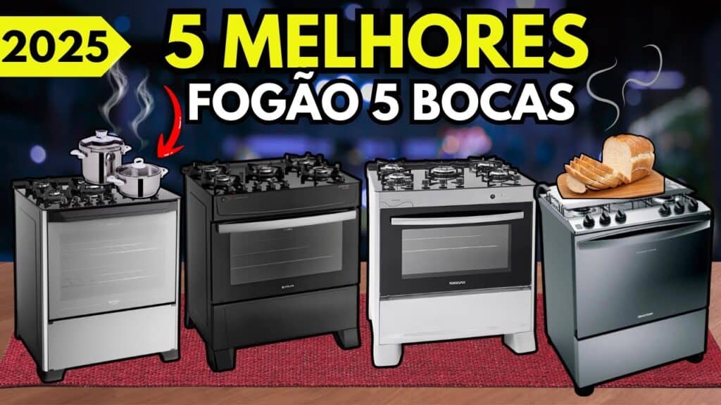 Melhor Fogão 5 Bocas em 2025: Top 5 Modelos Para Comprar