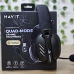 Havit Fone de Ouvido Headset Gamer Fuxi-H3 Black Com Fio e Sem Fio, Wireless 2,4GHz, Bluetooth, Cabo USB-C