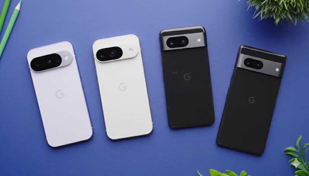 Pixel 10 vs Pixel 9 vs Pixel 8 vs Pixel 7 – Vale a pena atualizar? Pixel 10 vs Pixel 9 vs Pixel 8 vs Pixel 7 – Vale a pena atualizar?