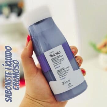 Sabonete Líquido Cremoso para o Corpo Tododia Algodão 300 ml