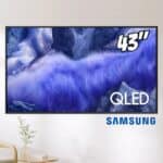 Samsung Vision AI TV 43" QLED 4K QEF1 2025, Pontos Quânticos, Processador com AI, Art Store, Alexa