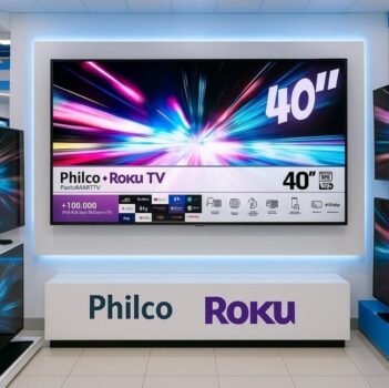 Smart TV 40" Philco Full HD LED PTV40M9GR2CGB com Sistema Operacional Roku TV, Dolby Audio, Processador Quad-Core, Entradas USB e HDMI