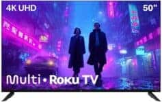 Smart TV 50″ Roku Multi 4K Compatível com Alexa e Google Home