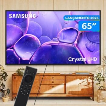Smart TV 65" Samsung 4K UHD Crystal UHD UN65U8600FGXZD Tizen Bixby 3 HDMI