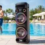 Torre de Som AIWA T2W-02 2300W Woofers 10" Bluetooth RGB Bivolt