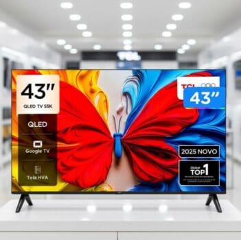 TV 43" TCL Full HD QLED 43S5K Google TV 2 HDMI