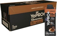 Promotop: As melhores Promoções,cupons e descontos! Pack YoPRO Bebida Láctea Energy Boost UHT Capuccino 15g de Proteínas 250ml – 24 Unidades
