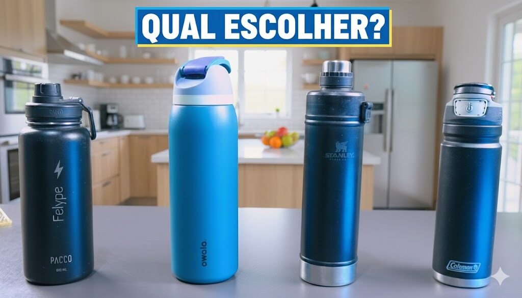 Melhores Garrafas Térmicas 2025: Stanley, Owala, Coleman e PACCO — Qual Vale Mais a Pena? Melhores Garrafas Térmicas 2025: Stanley, Owala, Coleman e PACCO — Qual Vale Mais a Pena?