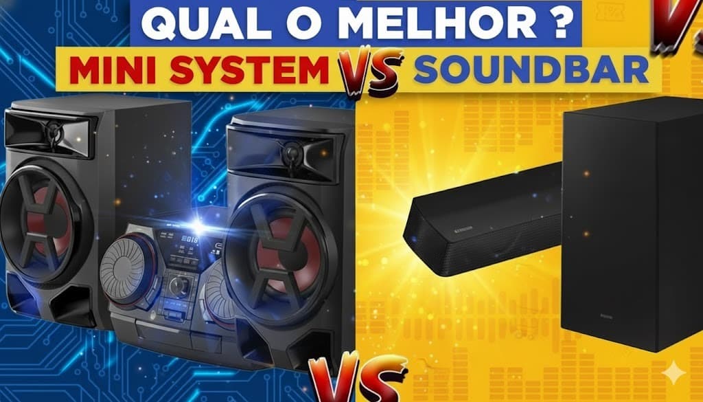 Soundbar ou Mini System: qual vale mais a pena em 2025? LG CL87 2350W vs Samsung HW-B550 Soundbar ou Mini System: qual vale mais a pena em 2025? LG CL87 2350W vs Samsung HW-B550