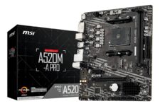 Placa-mãe Msi A520m-a Pro Am4 Matx Ddr4 Hdmi Dvi M.2