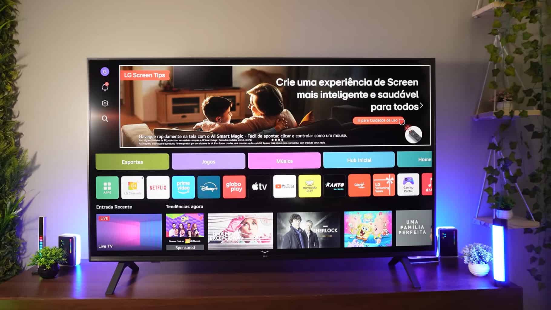 LG UA8550 (2025) 4K: unboxing, testes e avaliação completa — vale a pena a “baratinha” com processador α7 e webOS 2025?