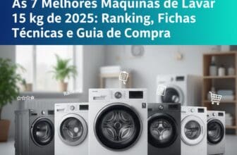 As 7 Melhores Máquinas de Lavar 15 kg de 2025: Ranking, Fichas Técnicas e Guia de Compra