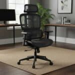 Cadeira De Escritório Dr. Office Business, Preta, Mesh, 2d