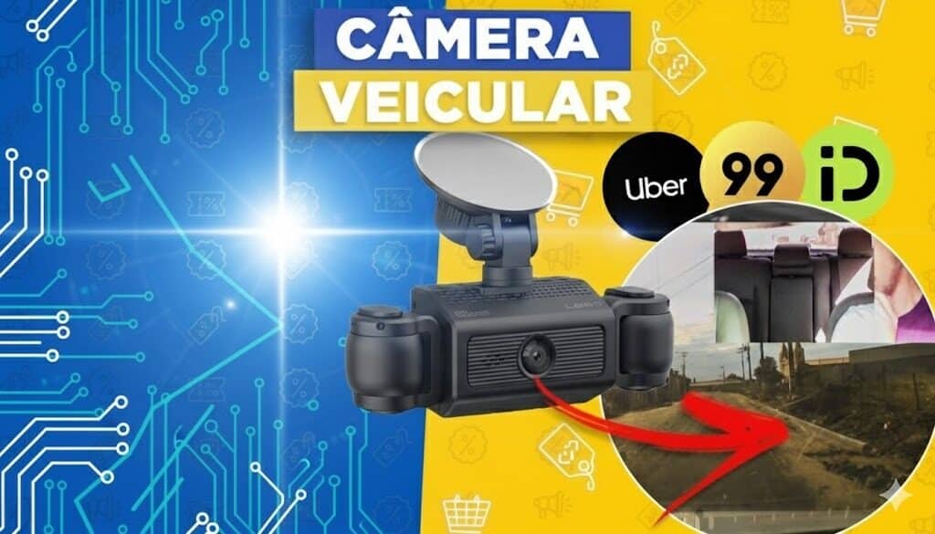 Câmera interna automotiva com visão 360°: segurança e custo-benefício que valem o investimento