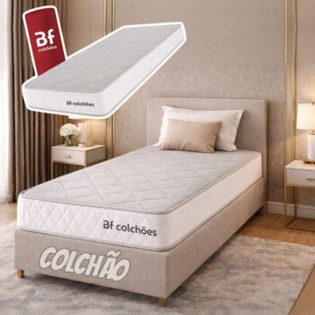 Colchão Solteiro Ortopédico de Espuma D33 a Vácuo 88x188cm BF Colchões