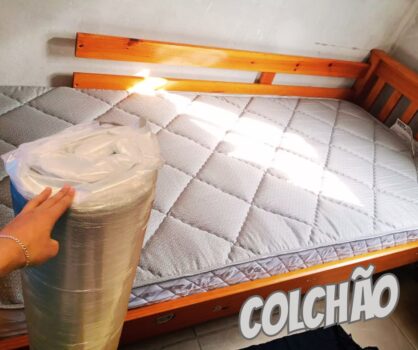 Colchão Solteiro Ortopédico de Espuma D33 a Vácuo 88x188cm BF Colchões