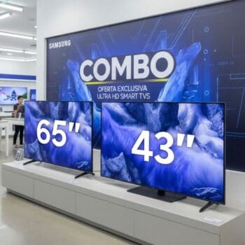 Combo Samsung Vision AI TV 65" QLED 4K QEF1 2025 + Samsung Vision AI TV 43" QLED 4K QEF1 2025