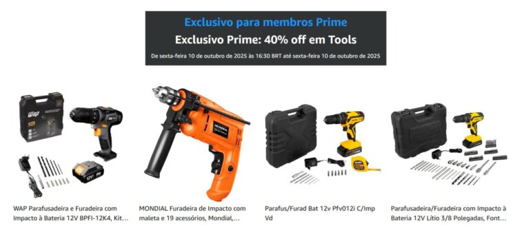 Cupom 40% OFF em Ferramentas - Amazon