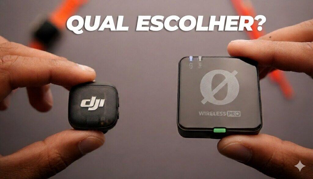 DJI Mic 3 vs Rode Wireless Pro: Qual é o Melhor Microfone Sem Fio para Criadores?