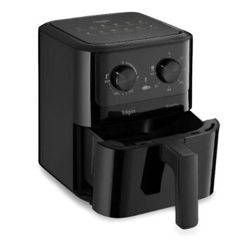 Fritadeira Elétrica Air Fryer Quad Fry Elgin 4,2 L, 1400w Preto