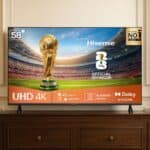 Hisense Smart TV UHD 4K DLED 58″ Polegadas 58A6NV com HDR10 Dolby Vision Game Mode Controle por Voz Alexa Built-In AirPlay