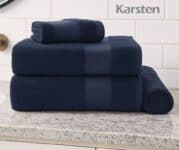 Jogo De Banho Karsten 4 Empire Naval Cor Azul Lisa