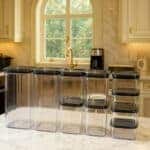 Kit 10 Organizadores Pote Hermético Empilhável Em Acrílico