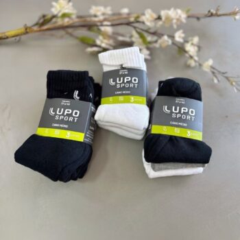Kit 10 Pares Meias Lupo Cano Médio Alto Academia Original