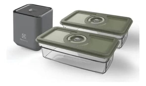 Kit Seladora A Vácuo Portátil Com 2 Potes Electrolux