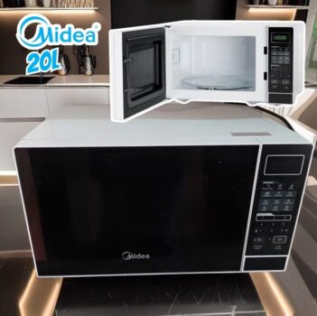 Micro-ondas 20l Branco Porta Preta Mras22 Midea