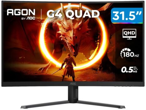 Monitor Gamer AOC Gaming 32" QHD 180Hz IPS 0,5ms HDMI DisplayPort