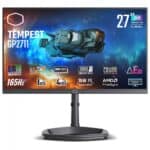 Monitor Gamer Cooler Master 27", QHD, 165Hz, 1ms, VA, DisplayPort e HDMI, HDR1000, FreeSync, Ajuste de Altura, Som Integrado - GP2711