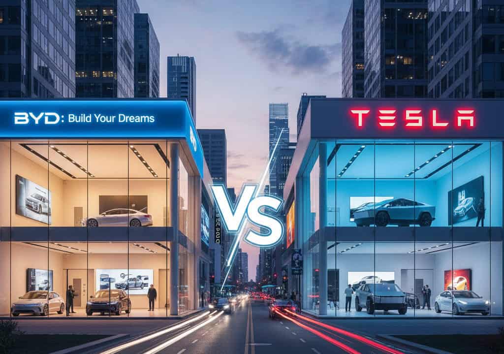 BYD ultrapassa a Tesla e assume a liderança global em vendas de carros elétricos em 2025