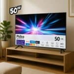 Smart TV Philco 50″ 4K LED Ultra HD PTV50VA4REGB Sistema Operacional Roku TV e Entradas USB e HDMI