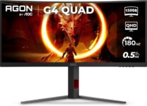 Promotop: As melhores Promoções,cupons e descontos! Monitor Gamer Curvo AOC AGON QUAD 34″ Ultrawide WQHD 180Hz 0,5ms Base Ajustável U34G4C