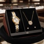 Promotop: As melhores Promoções,cupons e descontos! Kit Relógio Dumont Feminino Lady Bicolor – Du2035moq/k4k Bisel Dourado Fundo Prata