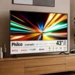 Smart TV 43″ Philco Android TV Full HD Borda Infinita P43EAA