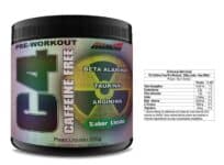 Pré-Treino C4 Caffeine Free (220g), Limão