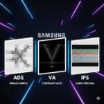 Qual tipo de painel a Samsung usa nas TVs: ADS, VA ou IPS?
