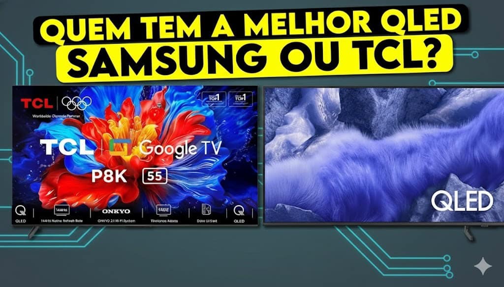Samsung QEF1 vs TCL P8K: qual QLED comprar em 2025? Guia completo de custo-benefício